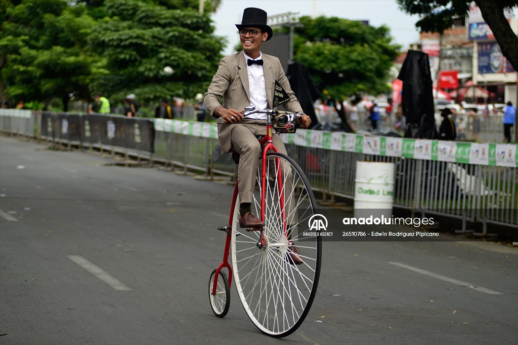 Vintage car parade at the Cali Fair in Colombia