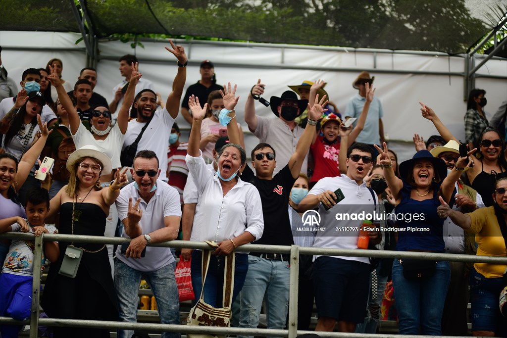 Vintage car parade at the Cali Fair in Colombia