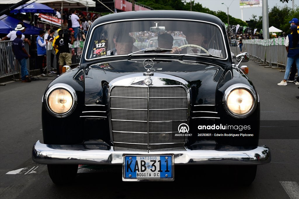Vintage car parade at the Cali Fair in Colombia