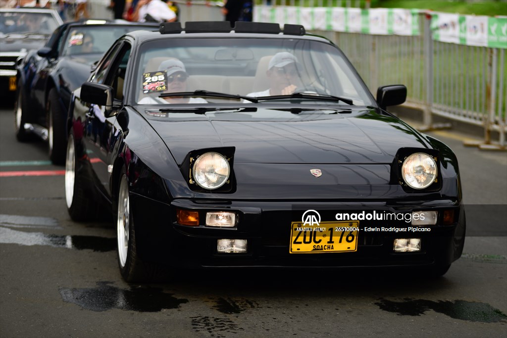 Vintage car parade at the Cali Fair in Colombia