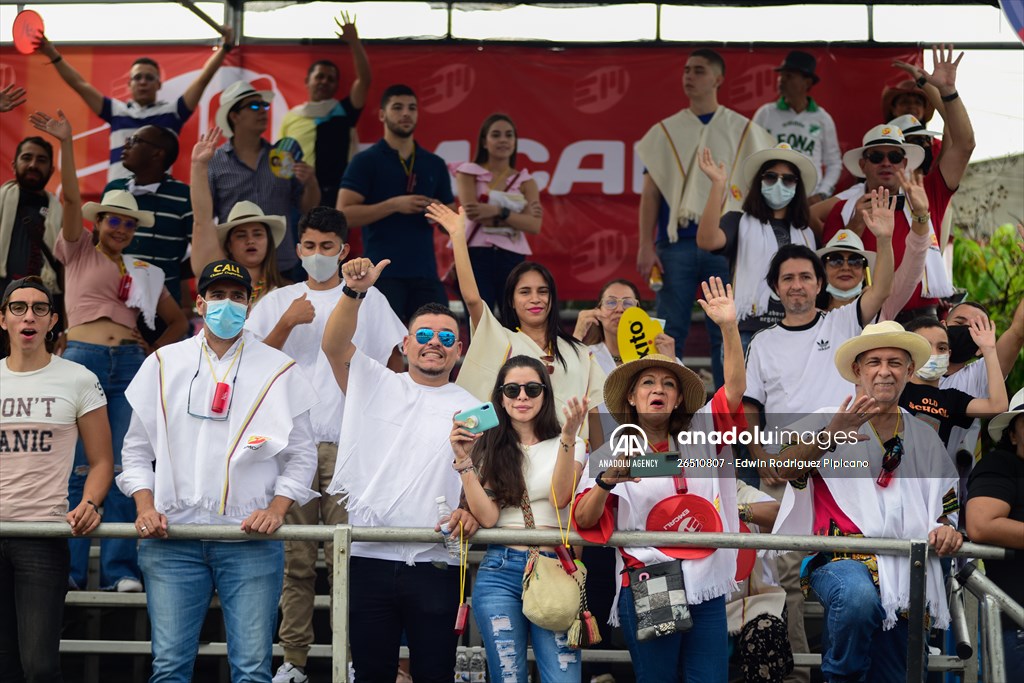 Vintage car parade at the Cali Fair in Colombia