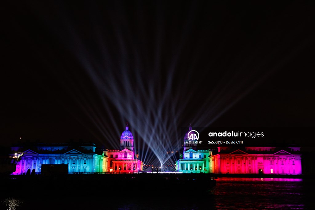 Fireworks and drone display marks new year in London