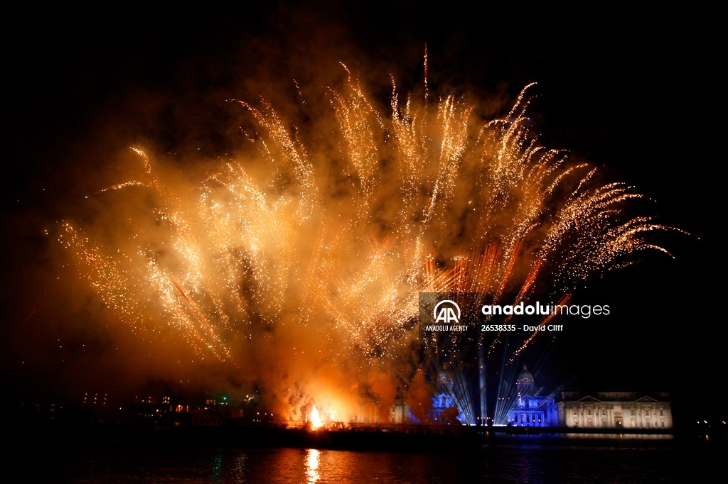 Fireworks and drone display marks new year in London