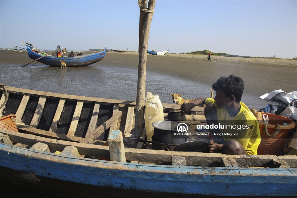 Dried fish production in Rakhine State, Myanmar