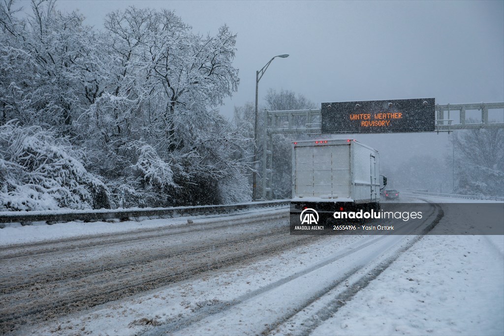 Winter storm in Washington DC