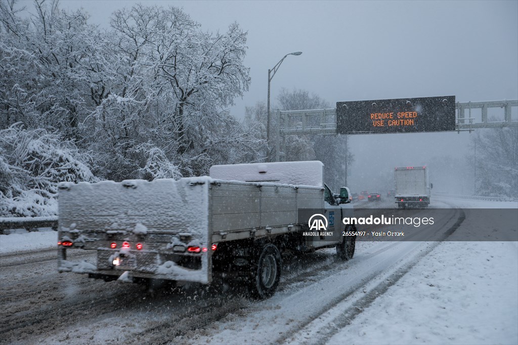 Winter storm in Washington DC