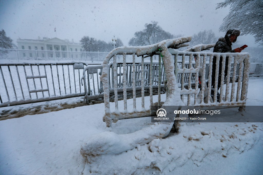 Winter storm in Washington DC