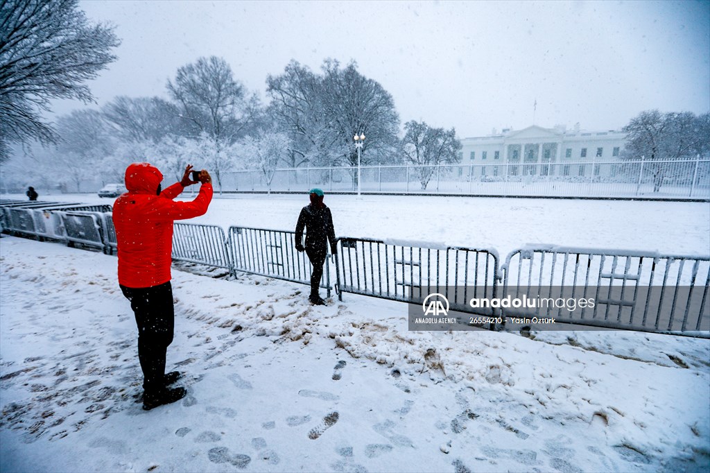 Winter storm in Washington DC