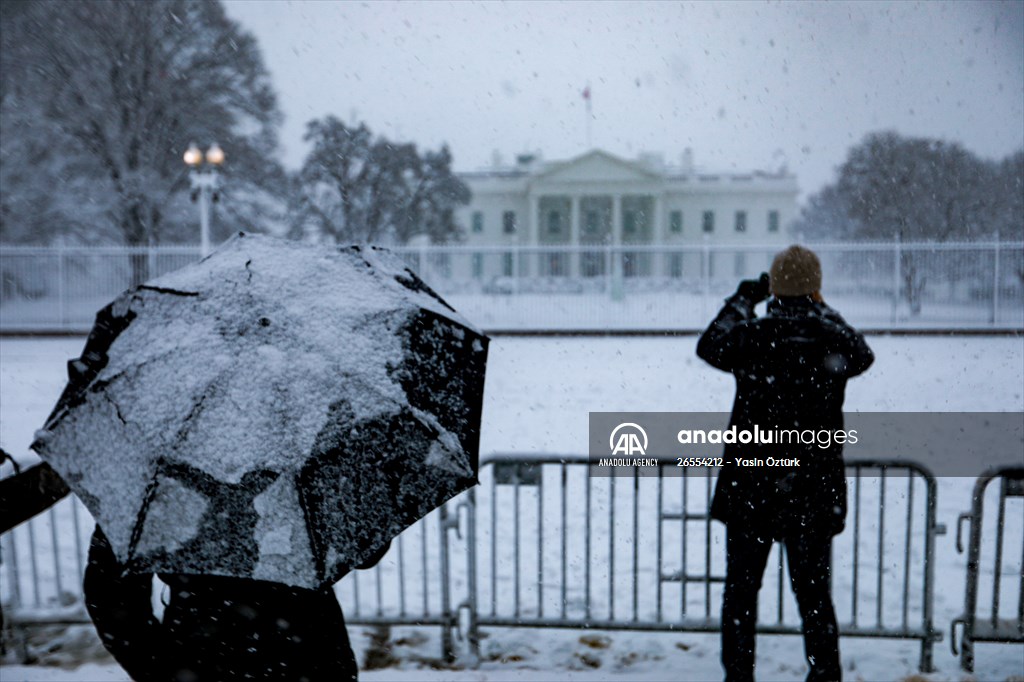 Winter storm in Washington DC