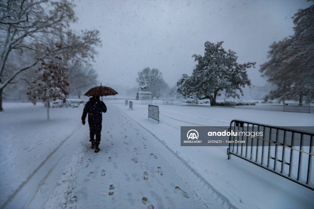 Winter storm in Washington DC