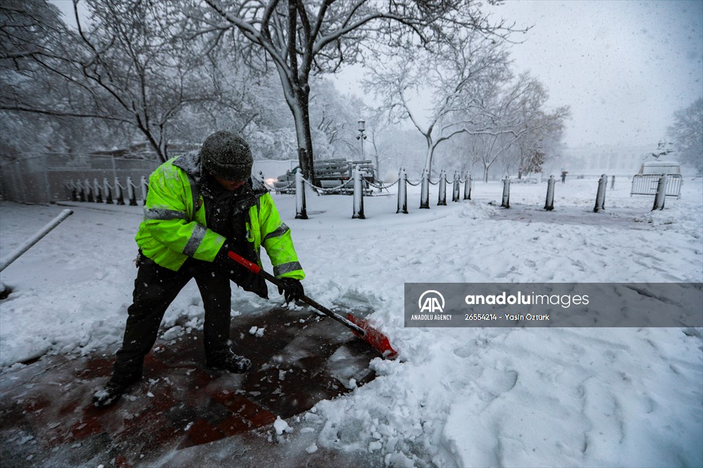 Winter storm in Washington DC