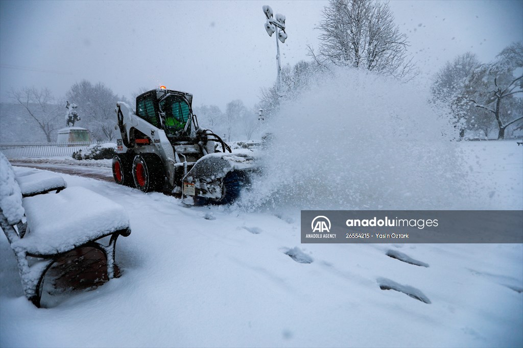 Winter storm in Washington DC