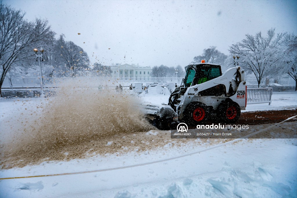 Winter storm in Washington DC