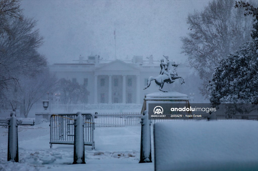 Winter storm in Washington DC