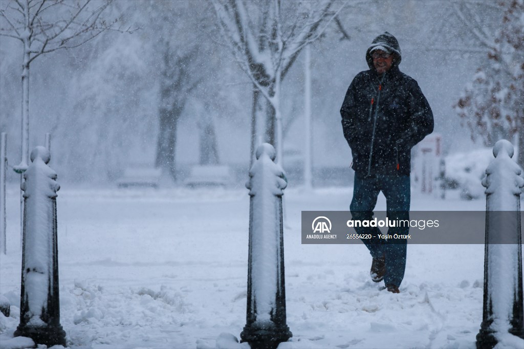 Winter storm in Washington DC