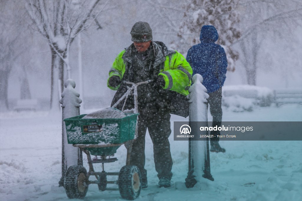 Winter storm in Washington DC