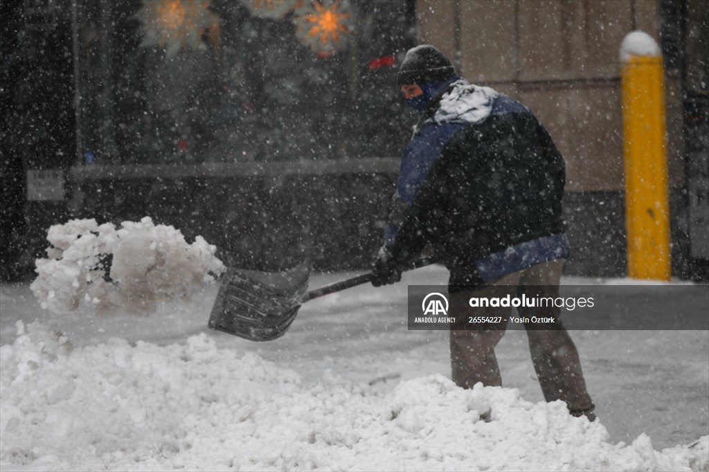 Winter storm in Washington DC