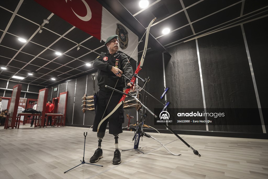 Members of "Veterans Disabled Sports Club" in Ankara