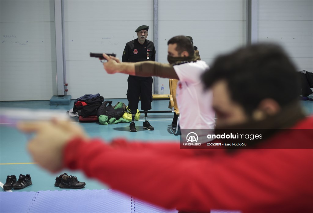 Members of "Veterans Disabled Sports Club" in Ankara