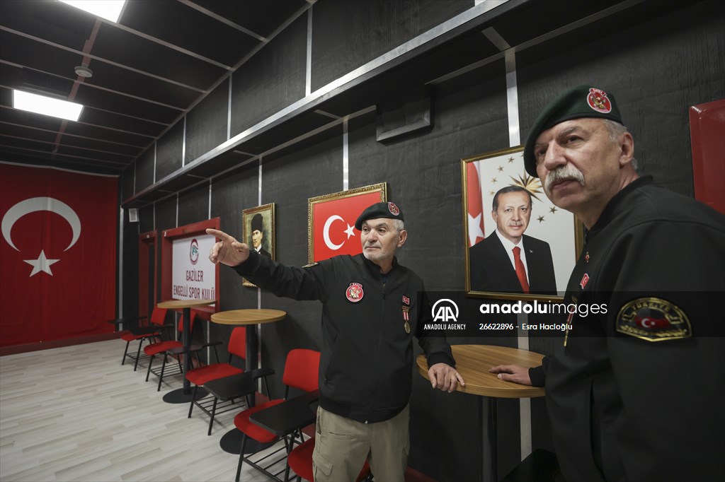 Members of "Veterans Disabled Sports Club" in Ankara