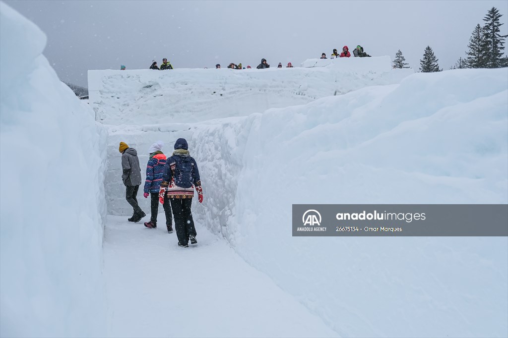 Biggest snow maze in the world goes ahead amid Omicron spread in