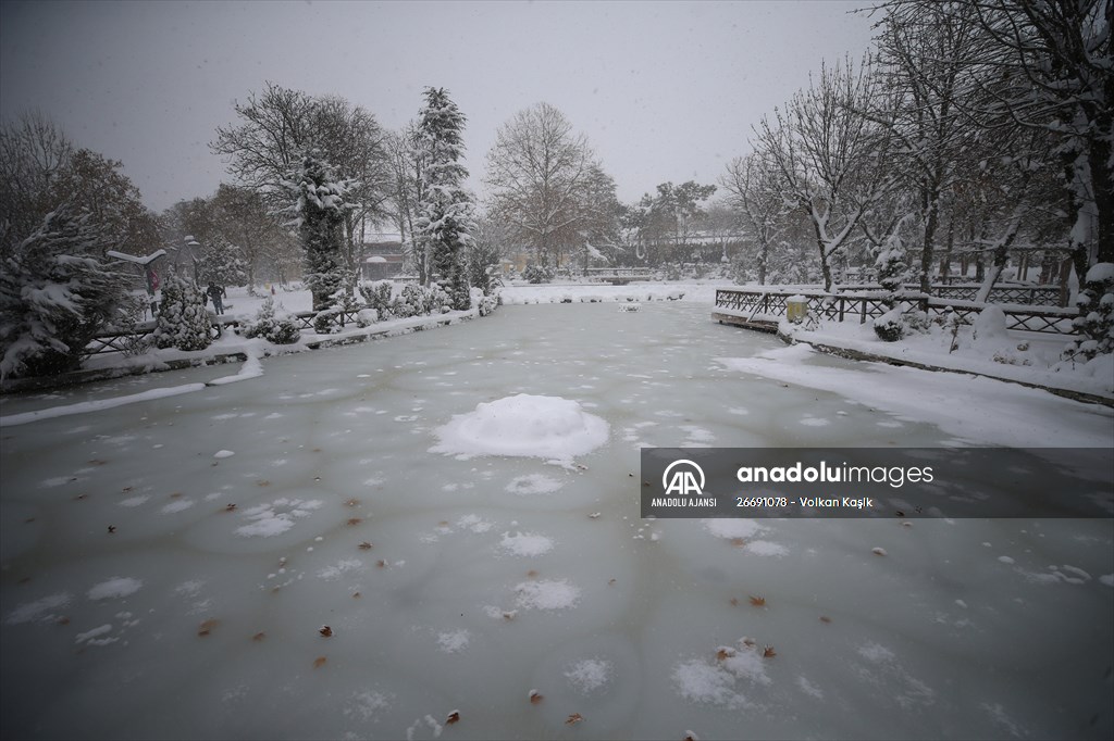 Malatya'da kar yağışı etkili oldu