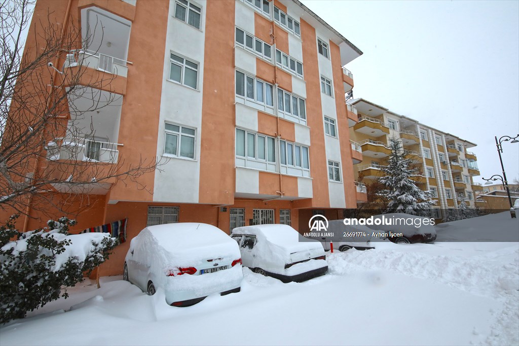 Malatya'da kar yağışı etkili oldu