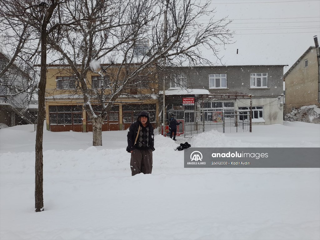 Malatya'da kar yağışı etkili oldu