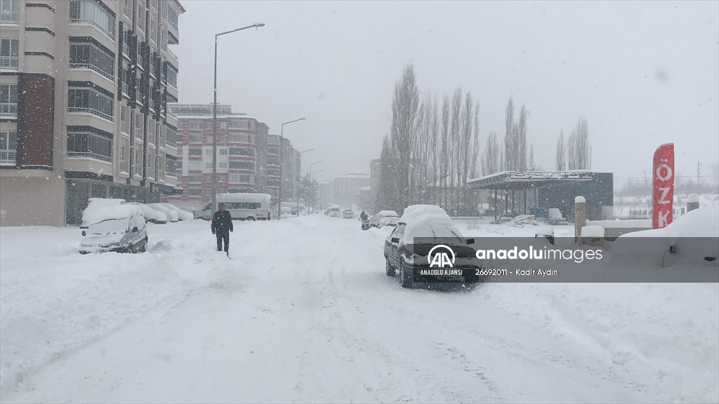 Malatya'da kar yağışı etkili oldu