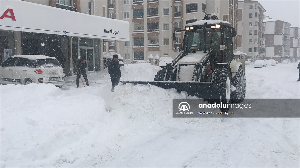 Malatya'da kar yağışı etkili oldu