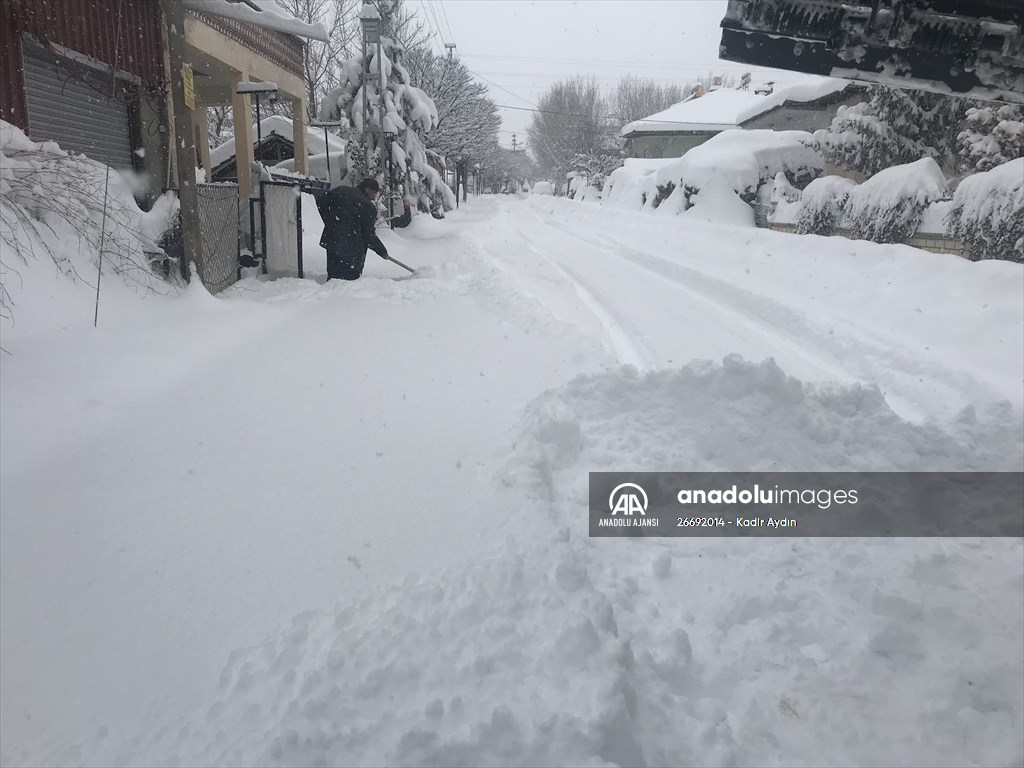 Malatya'da kar yağışı etkili oldu