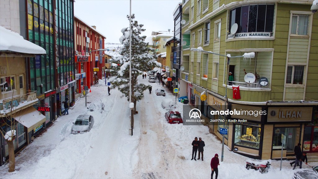 Malatya'da kar yağışı etkili oldu