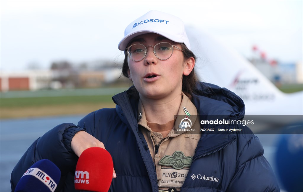 19-year-old woman pilot Zara Rutherford sets record for solo global flight