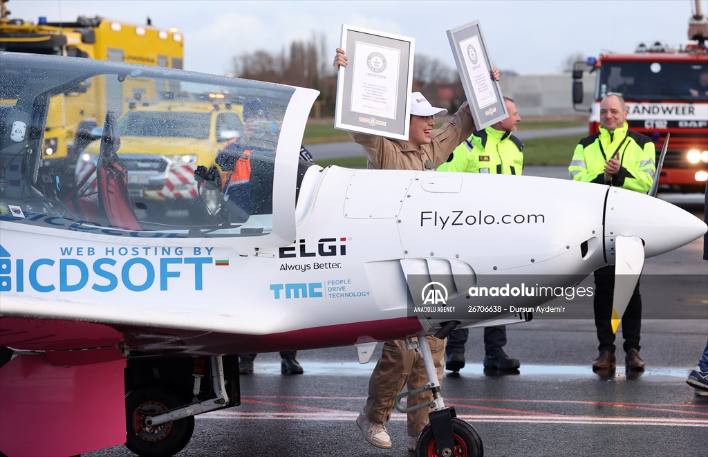 19-year-old woman pilot Zara Rutherford sets record for solo global flight