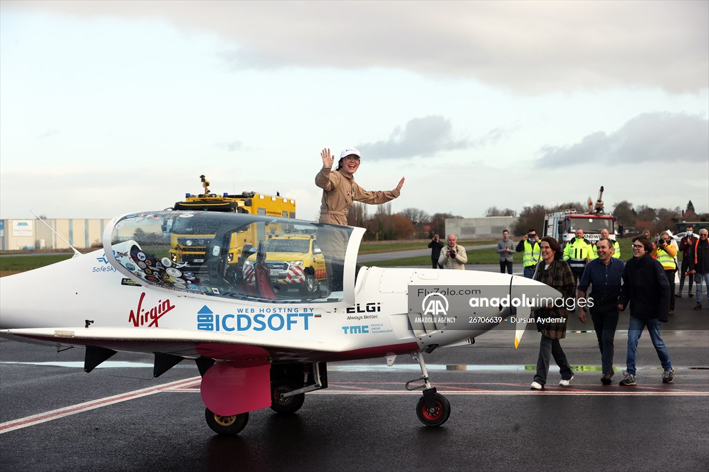 19-year-old woman pilot Zara Rutherford sets record for solo global flight