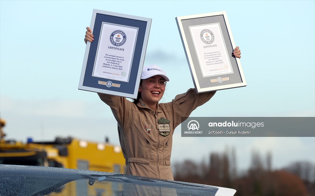 19-year-old woman pilot Zara Rutherford sets record for solo global flight
