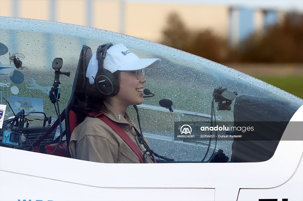 19-year-old woman pilot Zara Rutherford sets record for solo global flight