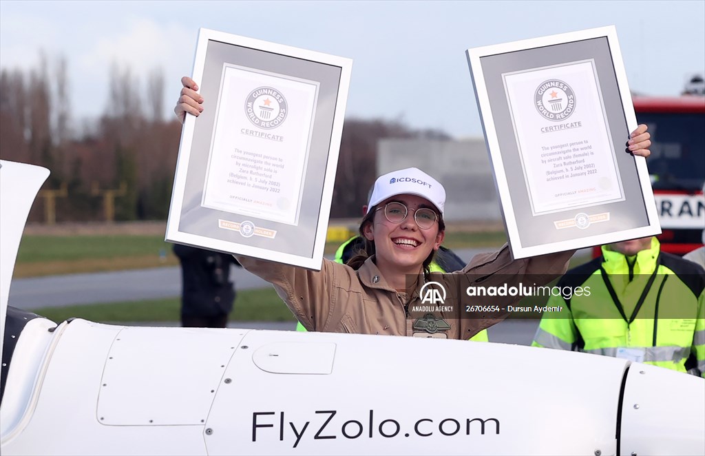 19-year-old woman pilot Zara Rutherford sets record for solo global flight