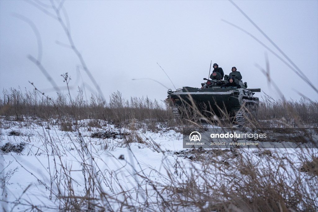 Ukrainian Servicemen of Mechanized Brigade