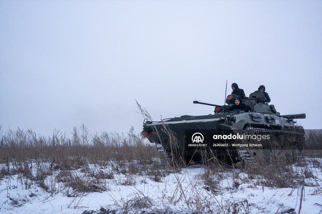 Ukrainian Servicemen of Mechanized Brigade