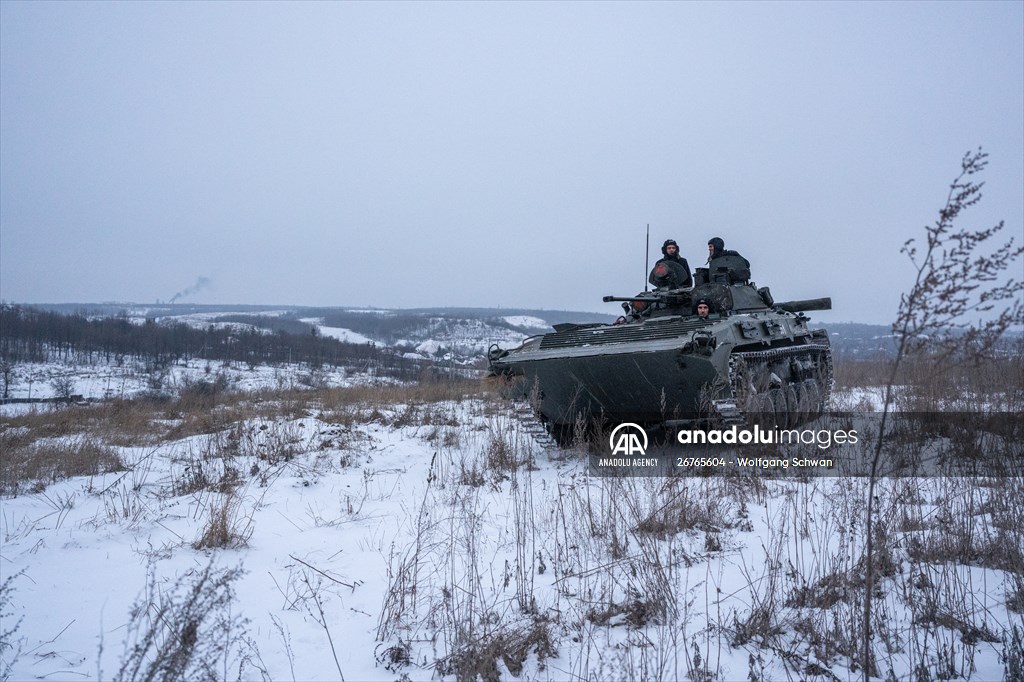 Ukrainian Servicemen of Mechanized Brigade