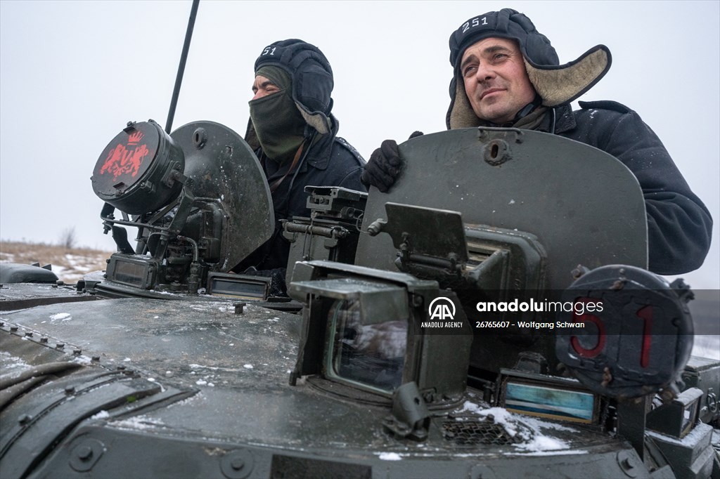 Ukrainian Servicemen of Mechanized Brigade