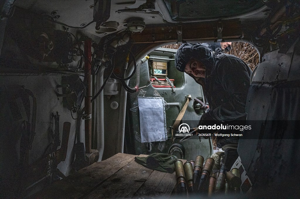 Ukrainian Servicemen of Mechanized Brigade