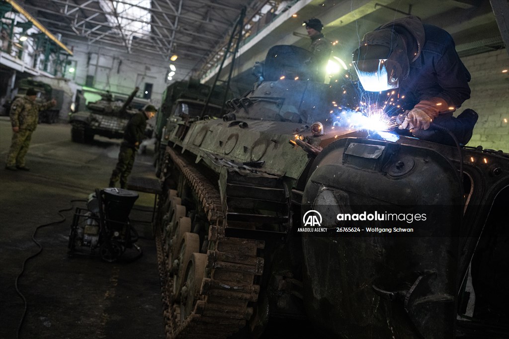 Ukrainian Servicemen of Mechanized Brigade