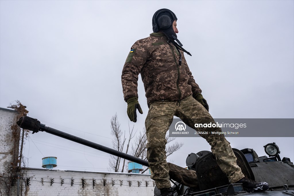 Ukrainian Servicemen of Mechanized Brigade