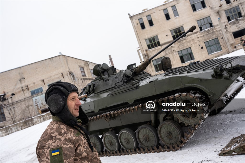Ukrainian Servicemen of Mechanized Brigade