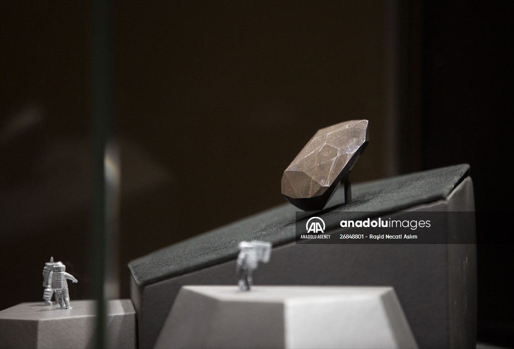 The 555.55 Carat Black Diamond entitled 'Enigma' at London Auctions