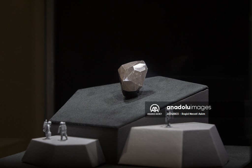 The 555.55 Carat Black Diamond entitled 'Enigma' at London Auctions