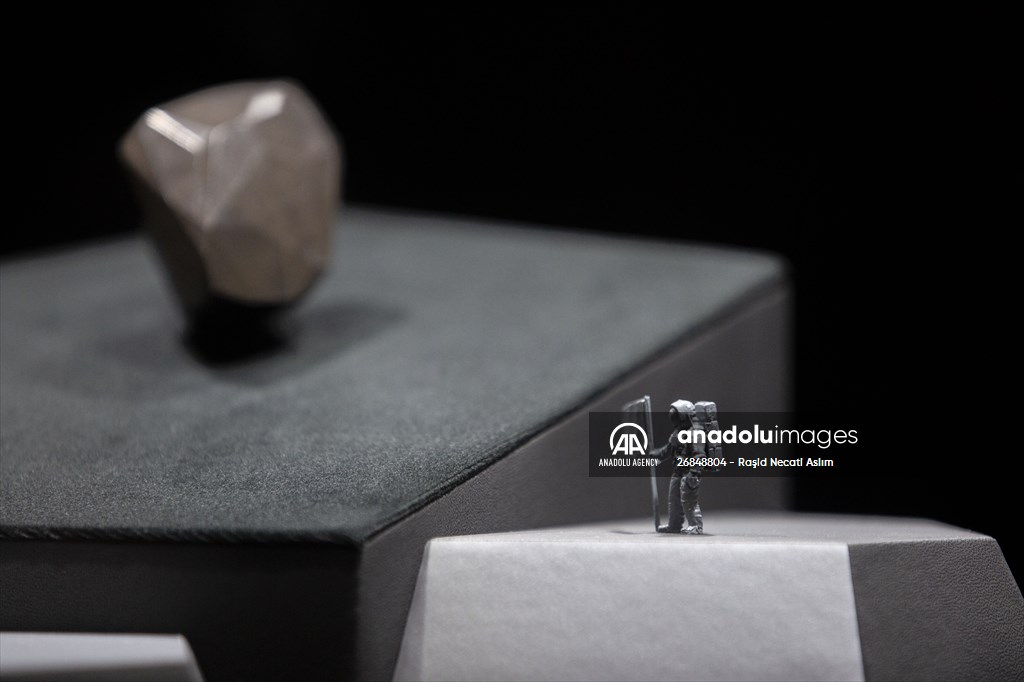 The 555.55 Carat Black Diamond entitled 'Enigma' at London Auctions