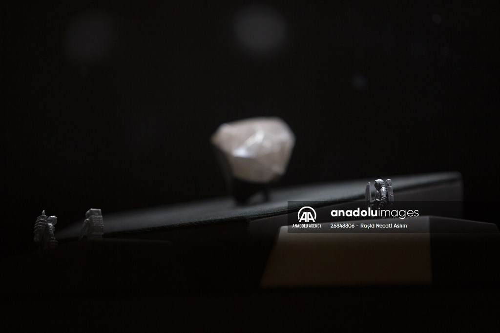 The 555.55 Carat Black Diamond entitled 'Enigma' at London Auctions